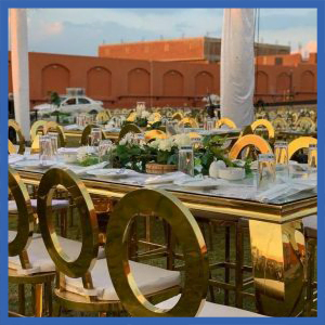 Golden Stainless Steel Table