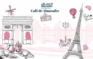 We organized Cafe de Almosafer, offering guests a vibrant and inviting atmosphere.