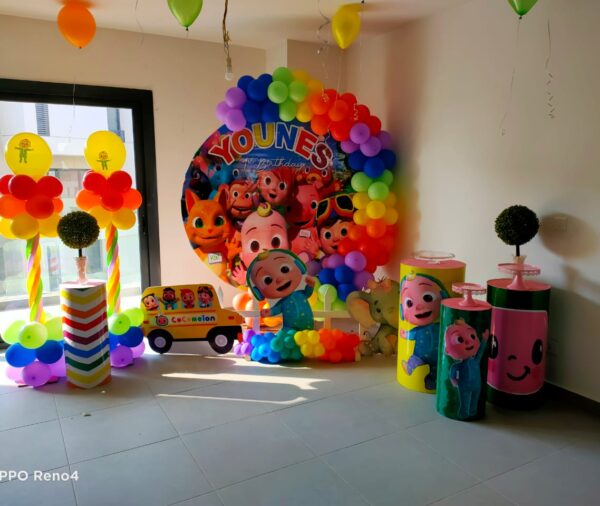 Cocomelon Colorful Balloon Arch