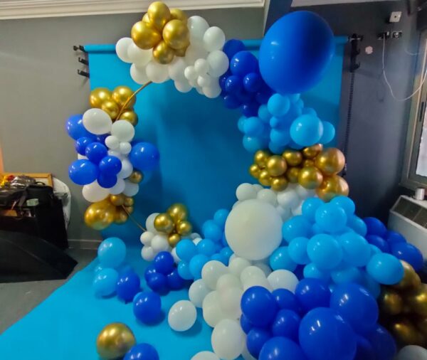 Blue Balloons Backdrop
