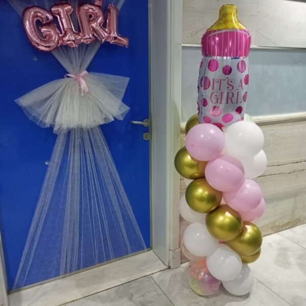 New Born Floral Balloons Arch - Image 2