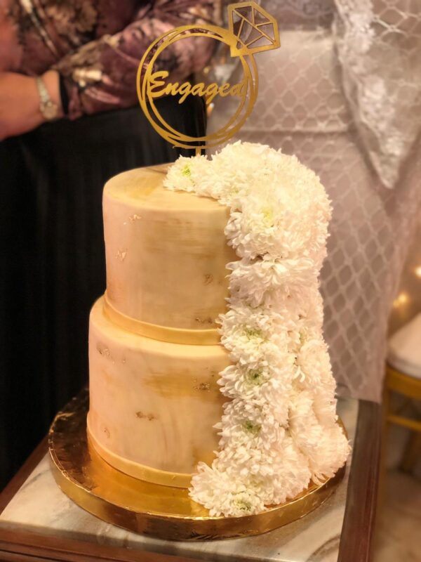Engagement cake by Hanavio