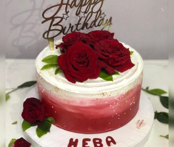 Red Rose cake by Hanavio