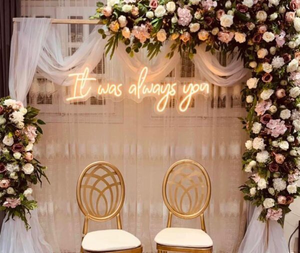 It Was Always You Yellow Neon Sign
