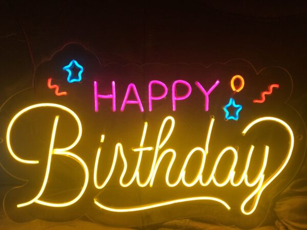 Happy Birthday Neon Sign