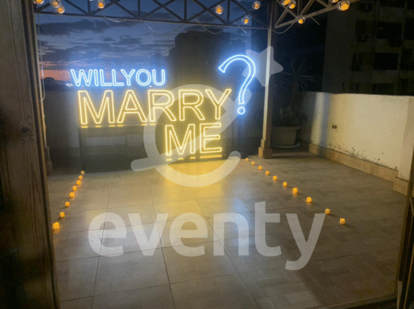 Will You Marry Me Neon Sign