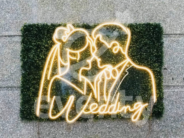 Wedding Yellow Neon Sign