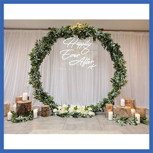 Circle Artificial Flowers Kosha