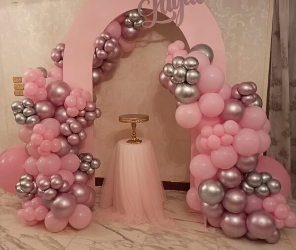 Balloon Backdrop With Name