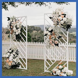 Premium White Wedding Backdrop