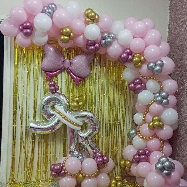 Pinky Balloon Backdrop